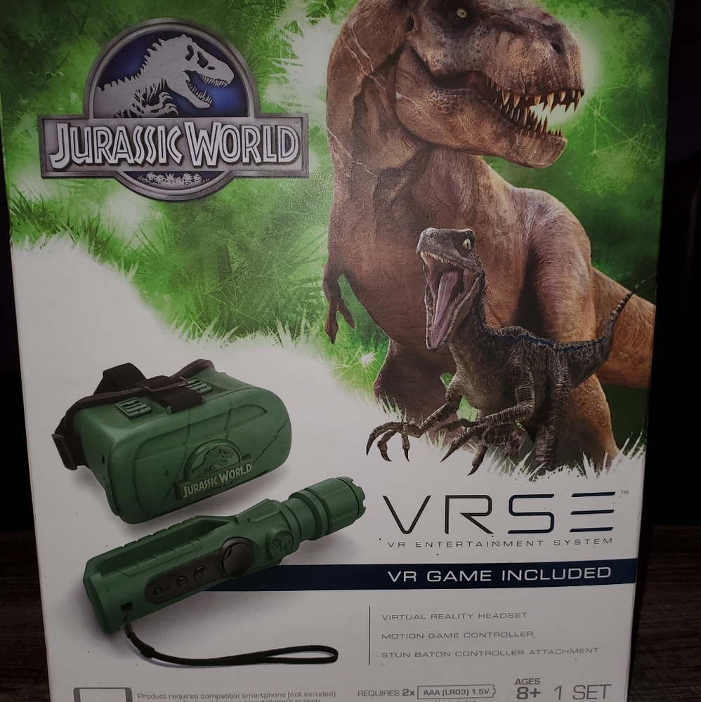 Jurassic world v r s e VR entertainment system